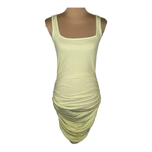 She Is Us Yellow Ribbed‎ Dress size Medium - Picture 2 of 6